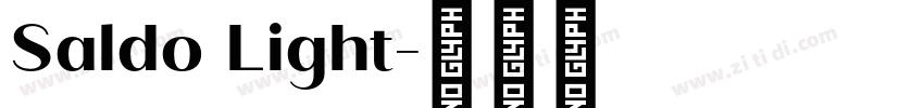 Saldo Light字体转换